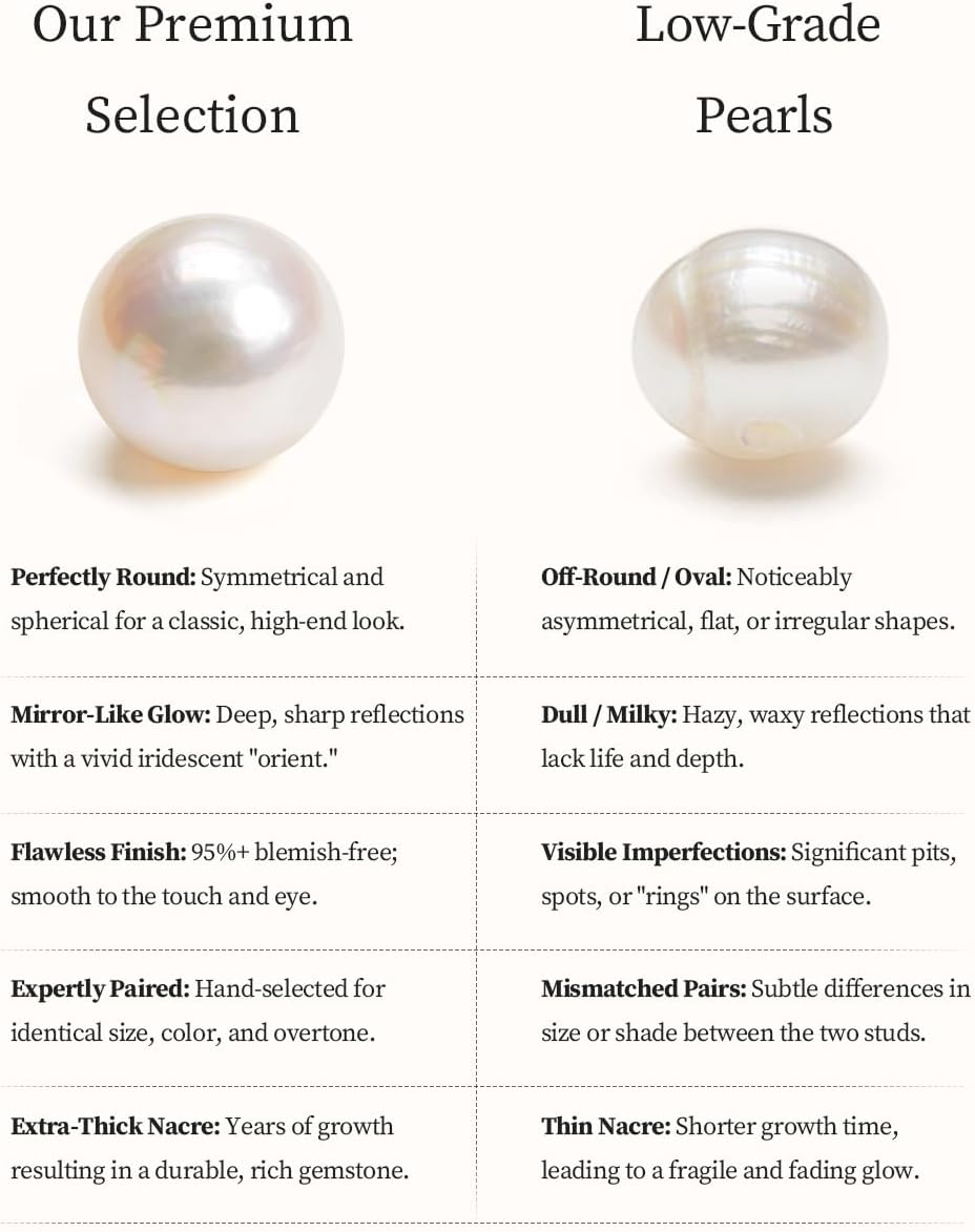 Genuine Freshwater Pearl Earrings for Women 14K Gold Plated | Lucky Four-leaf Clover/Irish Celtic Knot Design, Cultured Freshwater Pearls, Hypoallergenic Silver, Elegant Gift for Women