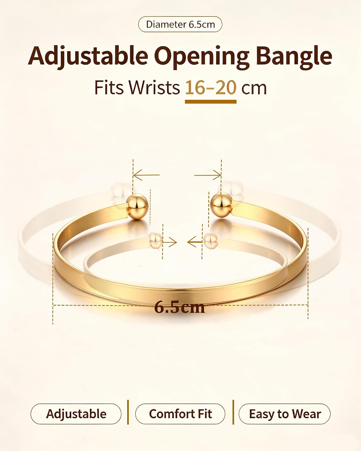 ÌF ME Gold Bangle Bracelets for Women, Indian Bangles Stackable Set, Multi Layer Textured 18K Gold Plated Chunky Bracelets Boho Jewelrys Set