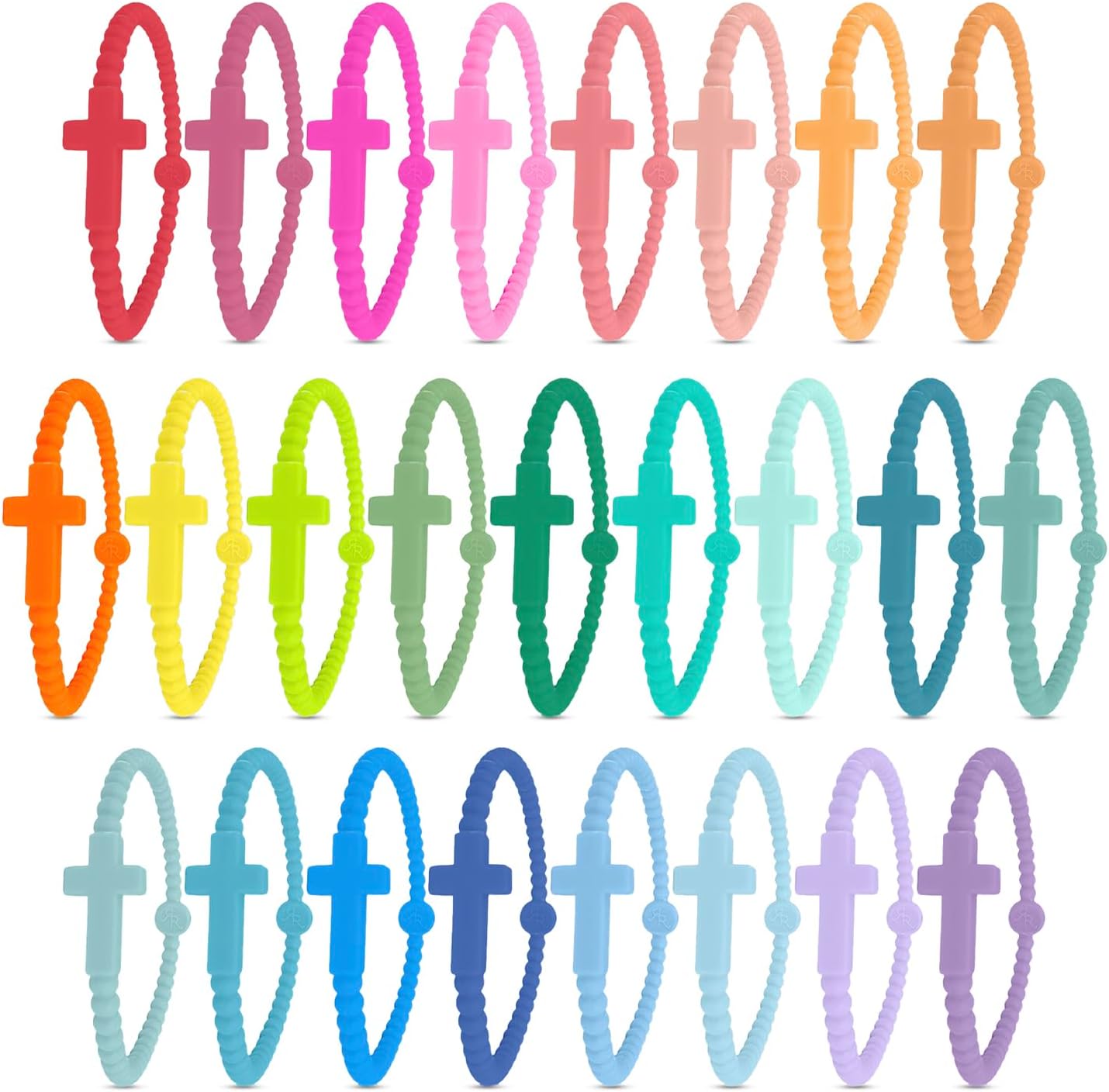 Ryan & Rose Jesus Bracelets - Cross Silicone Bracelet