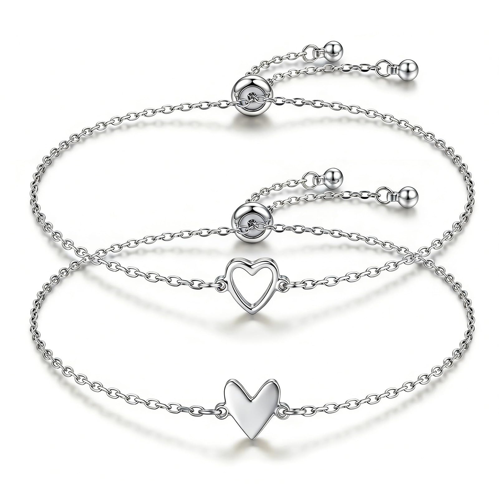 Camhanno 18K Gold Plated Bracelets for Mother Daughter | Waterproof & Non Tarnish, Best Friend Bracelet,Matching Bracelets,Adjustable Bracelet Gift for Women