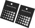 24 Pairs Cubic Zirconia Silver Stud Earrings Set for Women Men | Hypoallergenic, Flat Back Surgical Stainless Steel, Round & Square CZ Studs, Cartilage Earrings for Piercing Sensitive Ears