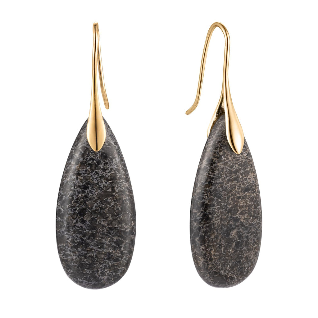 SELOVO Stone Fishhook Dangle Drop Earrings Statement Earrings for Women Stone