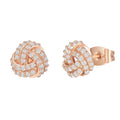 PAVOI 14K Gold Plated Love Knot Stud Earrings for Women, Small Elegant Stud | Hypoallergenic Earrings with 925 Sterling Silver Posts, Dainty Knot Gold Earrings