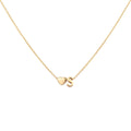 Glimmerst Initial Heart Necklace 18K Gold Plated Stainless Steel Tiny Heart Letter Necklace Personalized Monogram Name Necklace for Women