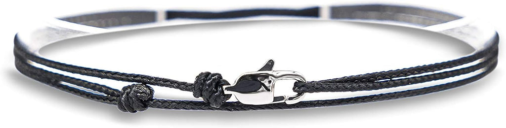Made by Nami Nautical Rope Bracelet for Men Waterproof & Adjustable Wrap String Bracelets with Snap Hook Gift for Him