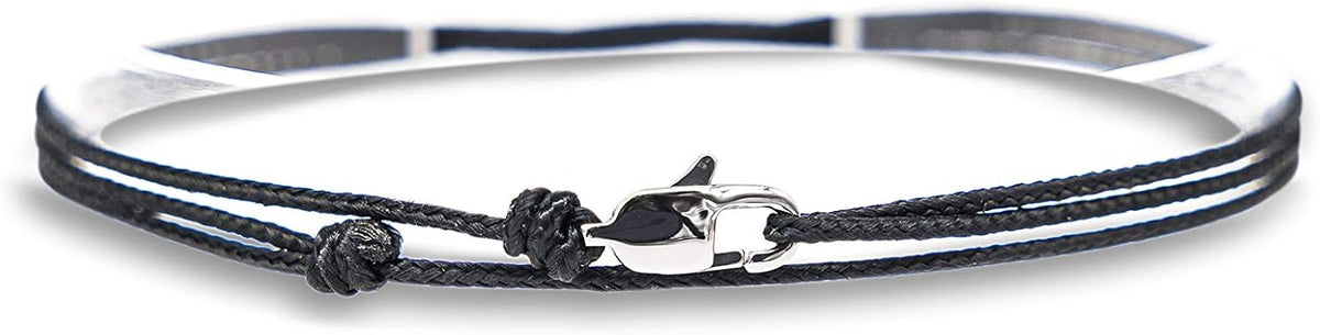 Made by Nami Nautical Rope Bracelet for Men Waterproof & Adjustable Wrap String Bracelets with Snap Hook Gift for Him