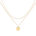MEVECCO Dainty Pendant Layered Necklaces for Women | 18K Gold Plated Brass, 2-Piece Set With A Choker-Length Upper Layer, Wear Together Or Separately, Refined Everyday Style