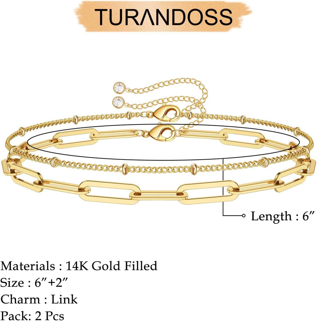Dainty Gold Bracelets for Women, 14K Gold Plated Adjustable Layered Beads Bracelet Cute Evil Eye Oval Chain Pearl Bar Turtle Gold Bracelets for Women Jewelry