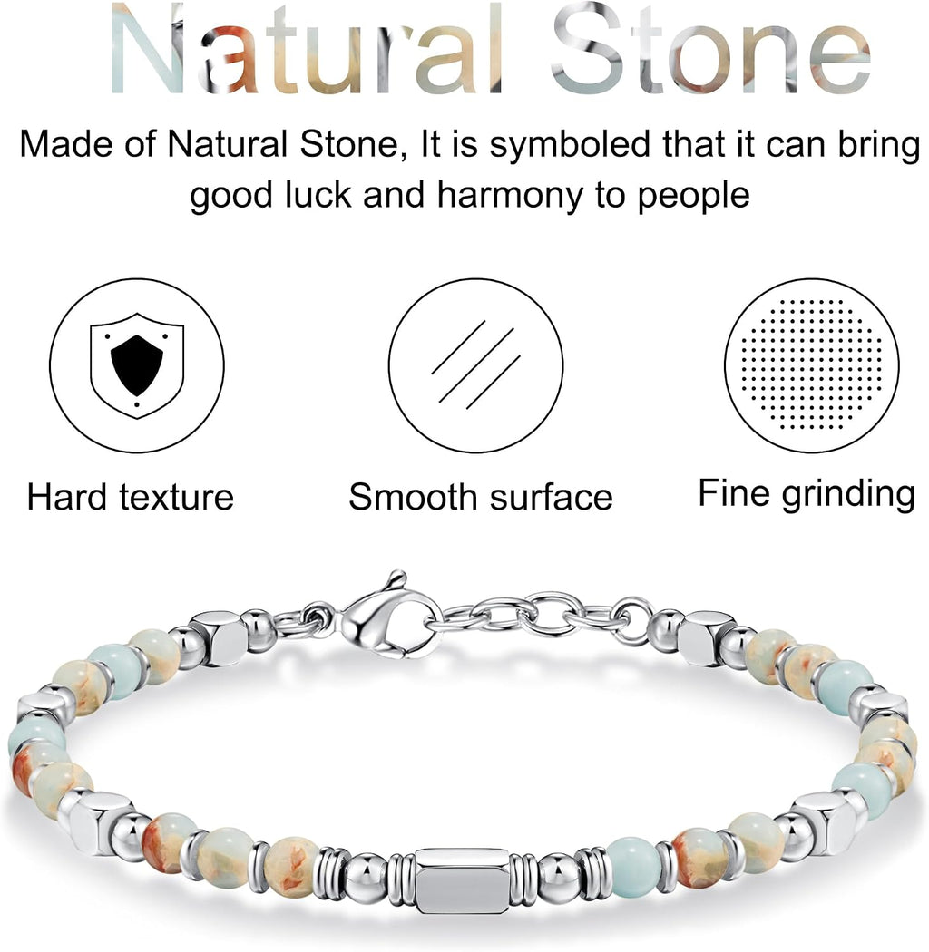 SIUMAL Bracelets for Women, Beaded Bracelets, Silver Bracelets for Women & Gold Bracelets for Women, Boho Bracelets, Trendy Jewelry Gifts for Lover Mom Friends