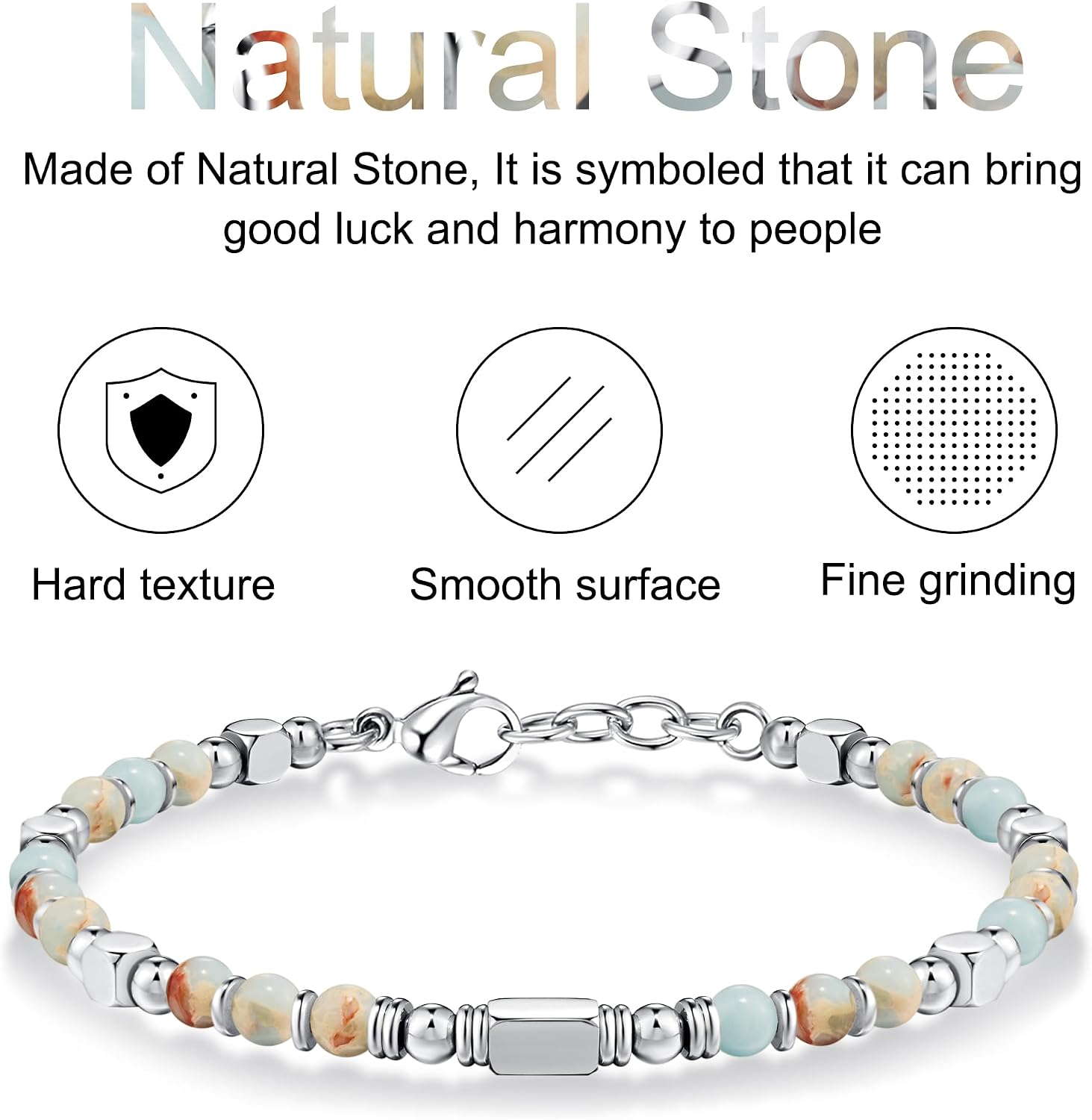 SIUMAL Bracelets for Women, Beaded Bracelets, Silver Bracelets for Women & Gold Bracelets for Women, Boho Bracelets, Trendy Jewelry Gifts for Lover Mom Friends
