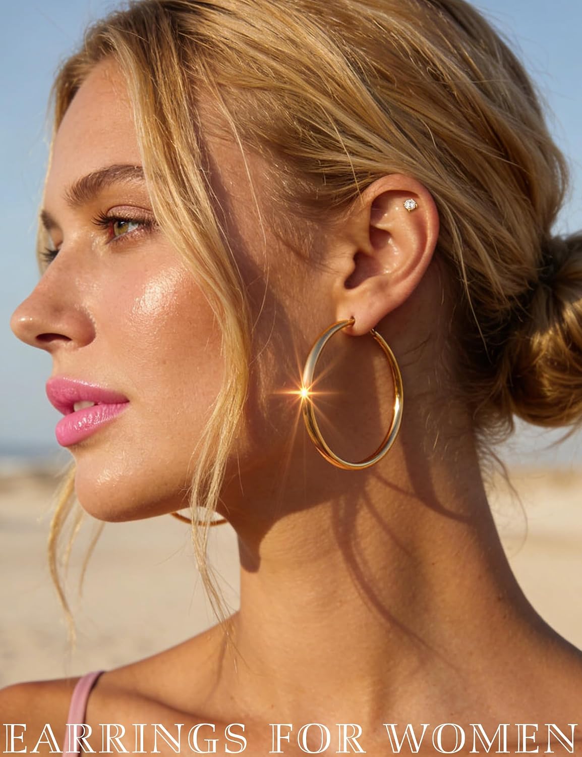 75 Pairs Gold Stud Earrings Set for Women, Trendy Hypoallergenic Pearl Cubic Zirconia Multiple Piercings Earrings Packs, Stud Hoops Earrings for Gift Jewelry
