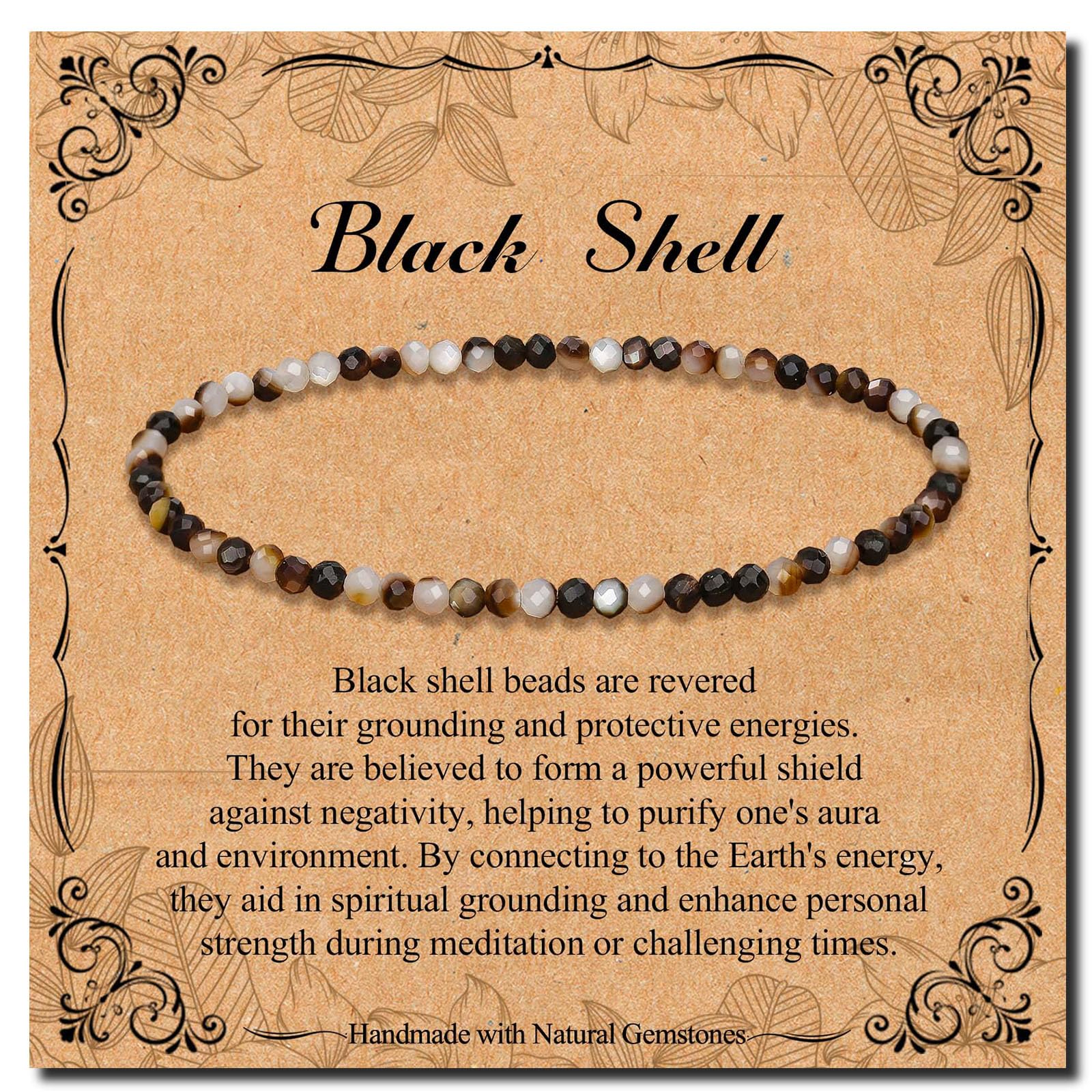 BONNY BOXX Natural Genuine Gemstone Faceted Round Beads Bracelets, 3mm Adjustable Stretchy Tiny Faceted Bracelet, Healing Crystal Reiki Chakra Dainty Jewelry Fashion Gifts