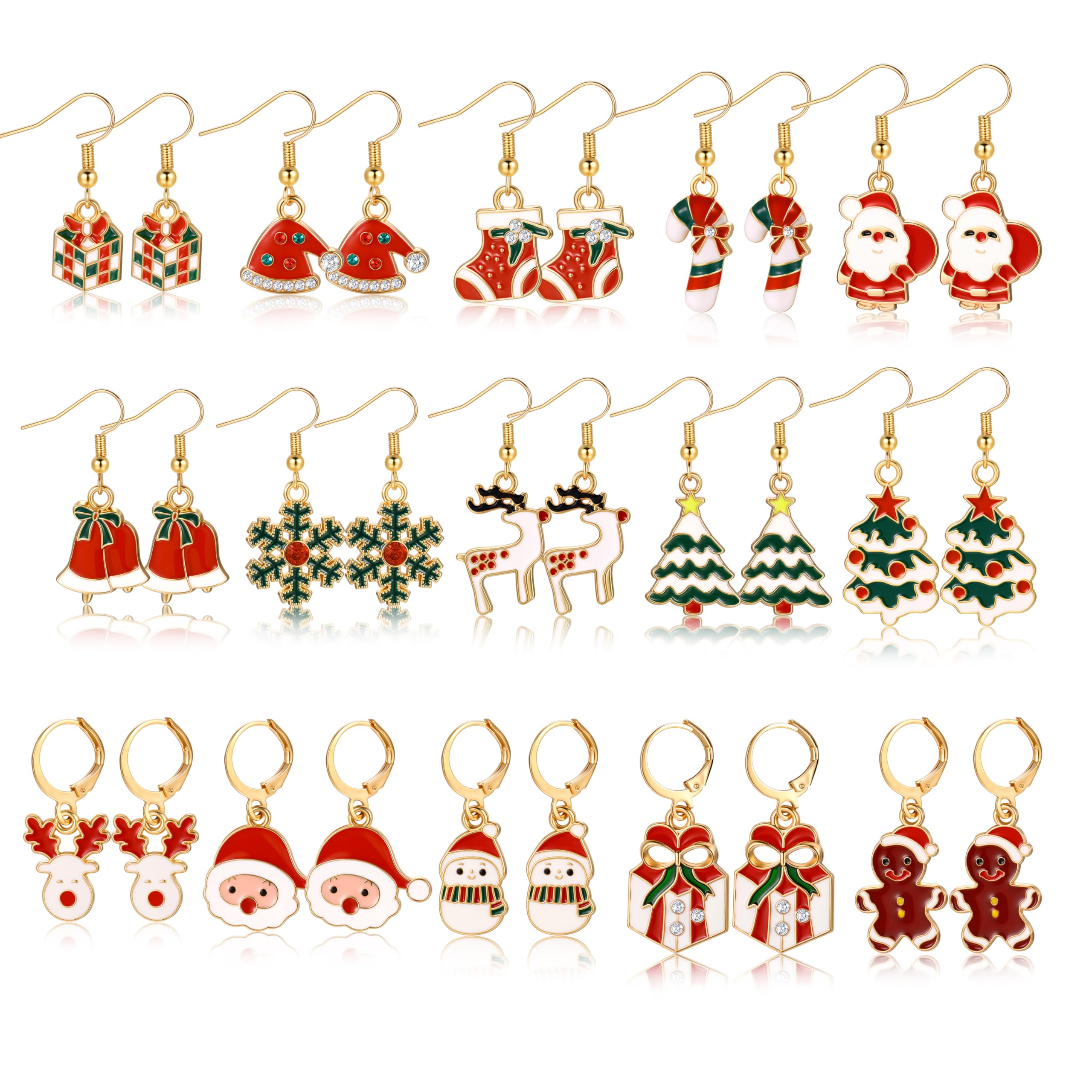 42 Pairs Gold Hoop Earrings Set for Women, Multiple Styles | Hypoallergenic Multipack Small to Chunky Hoops, Twisted Trendy Earrings for Everyday Wear Mothers Day Gifts