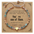 yupoxiu Natural Stone Bracelets - Inspirational Birthday Gifts for Women | Thinking of You & Get Well Soon Gifts for Women, Unique Jewelry Gift for Friend, Sister, Her