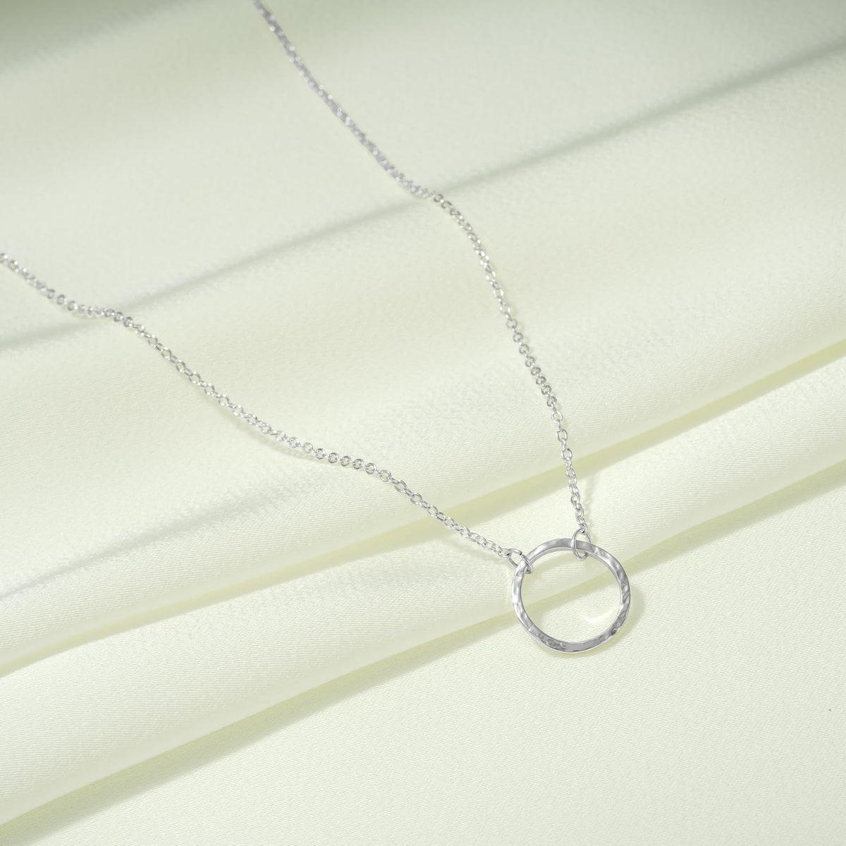Fettero Pendant Necklace Gold Choker Layered Coin Open Karma Circle Full New Crescent Moon 14K Gold Plated Simple Dainty Necklaces for Women Jewelry Gift