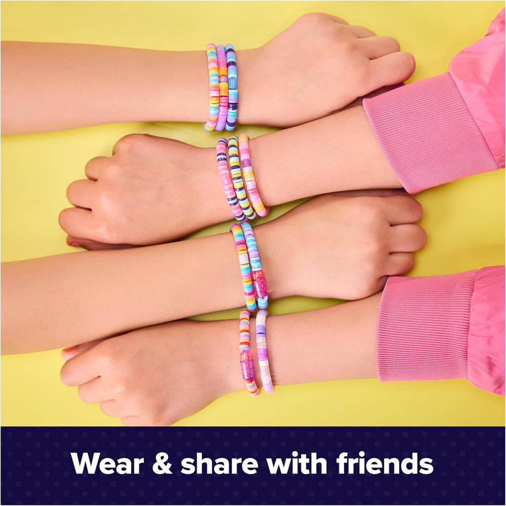 Cool Maker Stack'd Heishi Studio Bracelet Making Kit, Ages 7+ | Stack, String & Snap 15 Friendship Bracelets, Beading Pen & 1200 Beads, Easy DIY Arts & Crafts, Birthday Gifts Idea for Girls