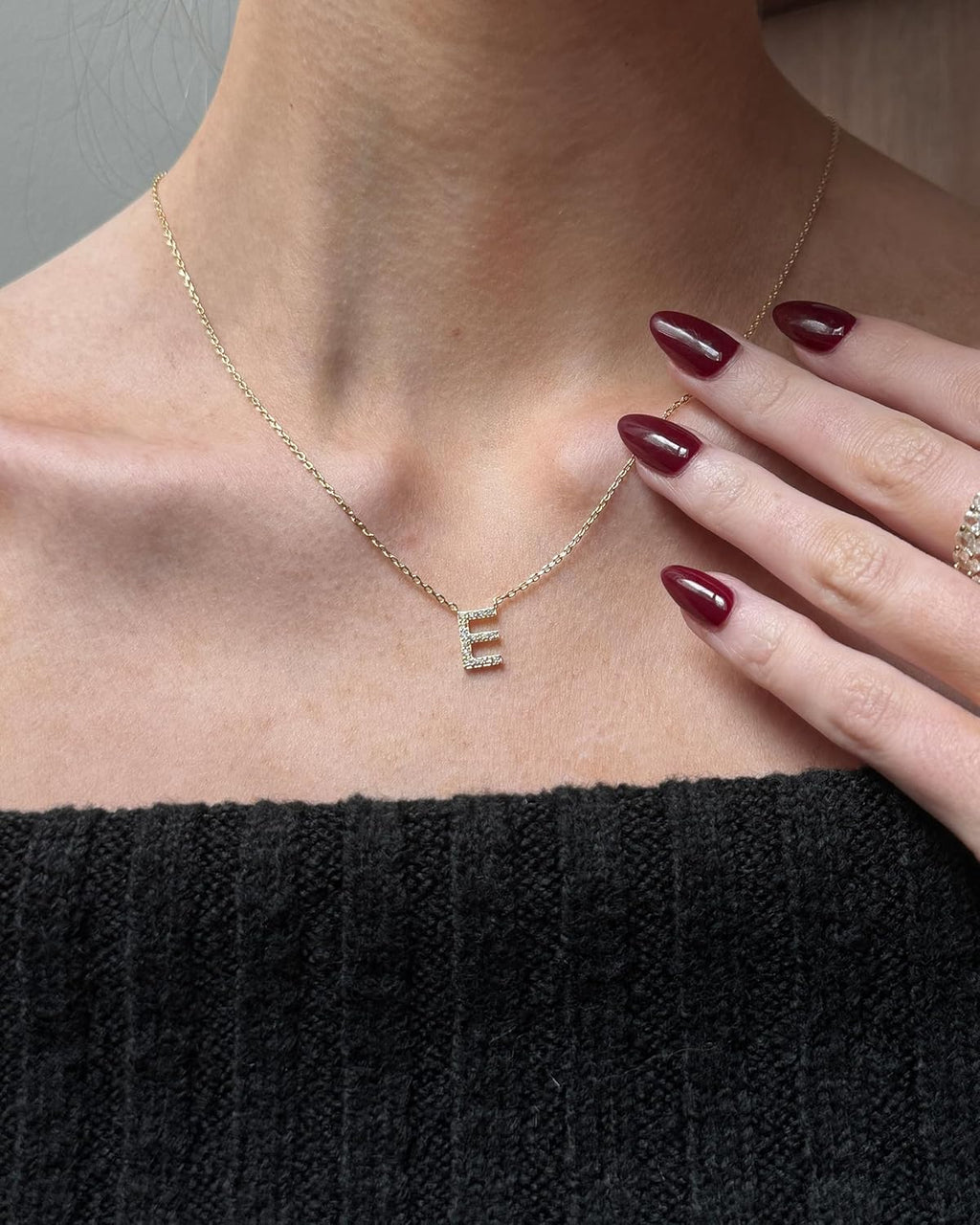 PAVOI Initial Necklace for Women, 14K Gold Plated Cubic Zirconia Pendant | Letter Necklace for Women, Name Necklace, Necklace with Initials