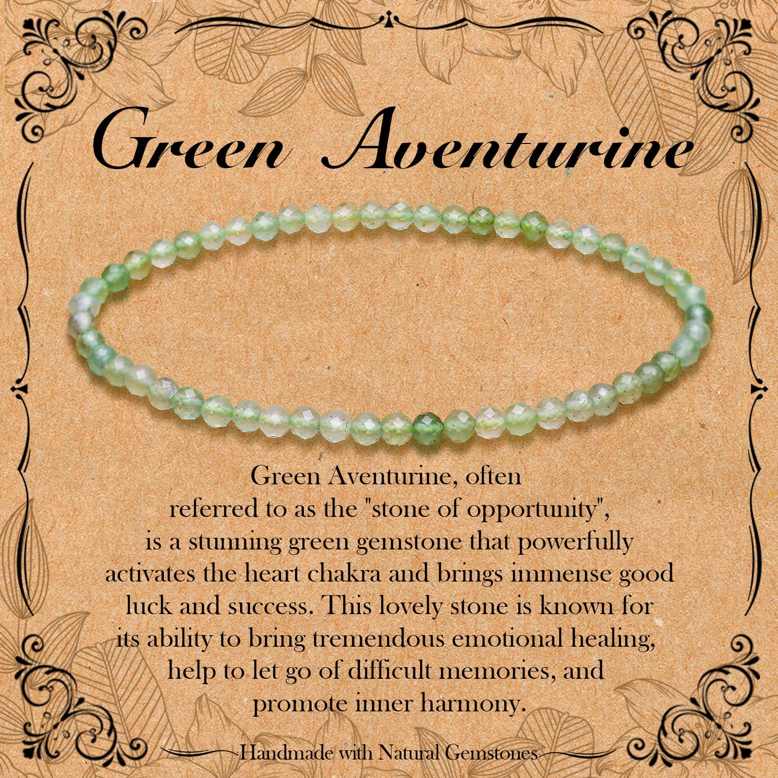 BONNY BOXX Natural Genuine Gemstone Faceted Round Beads Bracelets, 3mm Adjustable Stretchy Tiny Faceted Bracelet, Healing Crystal Reiki Chakra Dainty Jewelry Fashion Gifts