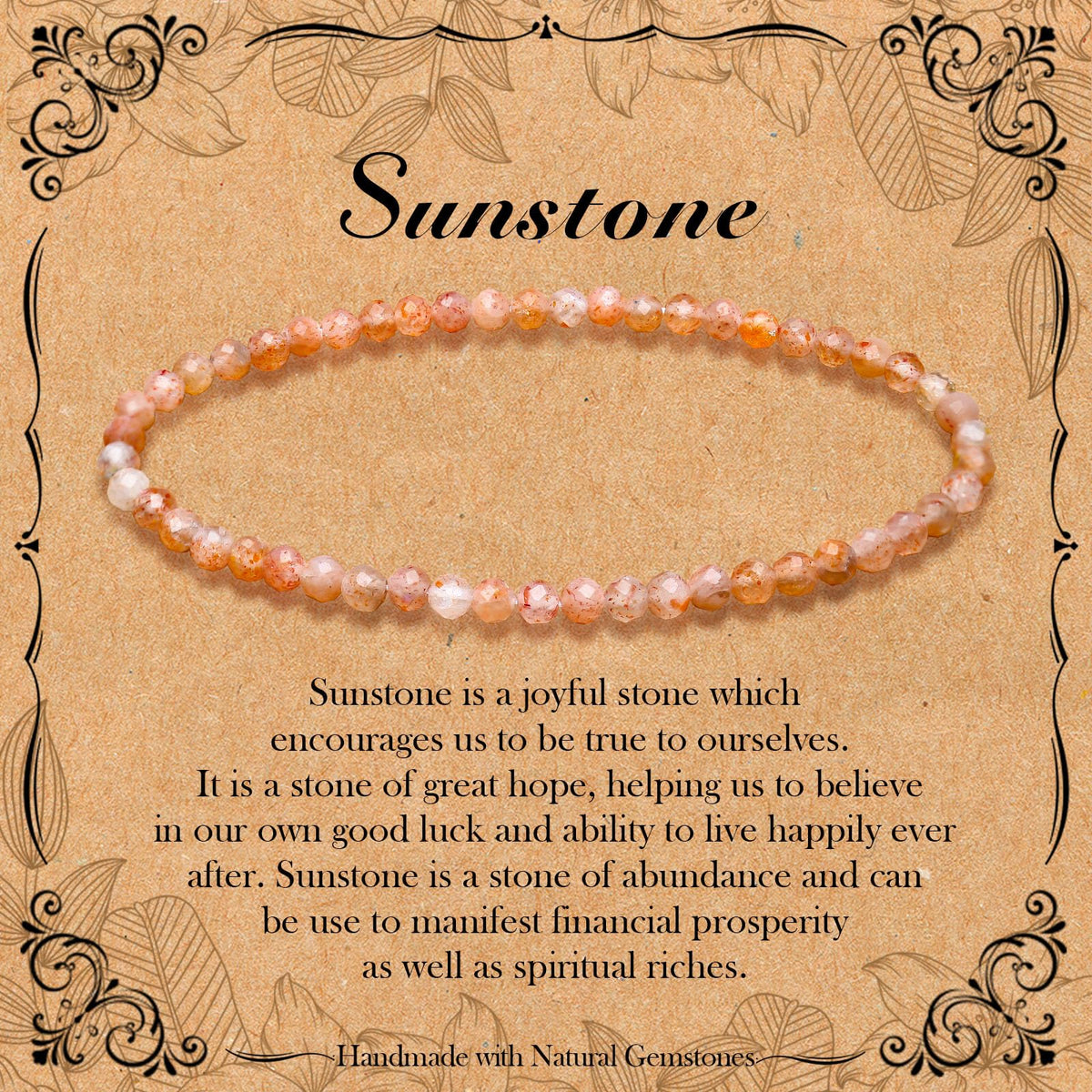 BONNY BOXX Natural Genuine Gemstone Faceted Round Beads Bracelets, 3mm Adjustable Stretchy Tiny Faceted Bracelet, Healing Crystal Reiki Chakra Dainty Jewelry Fashion Gifts
