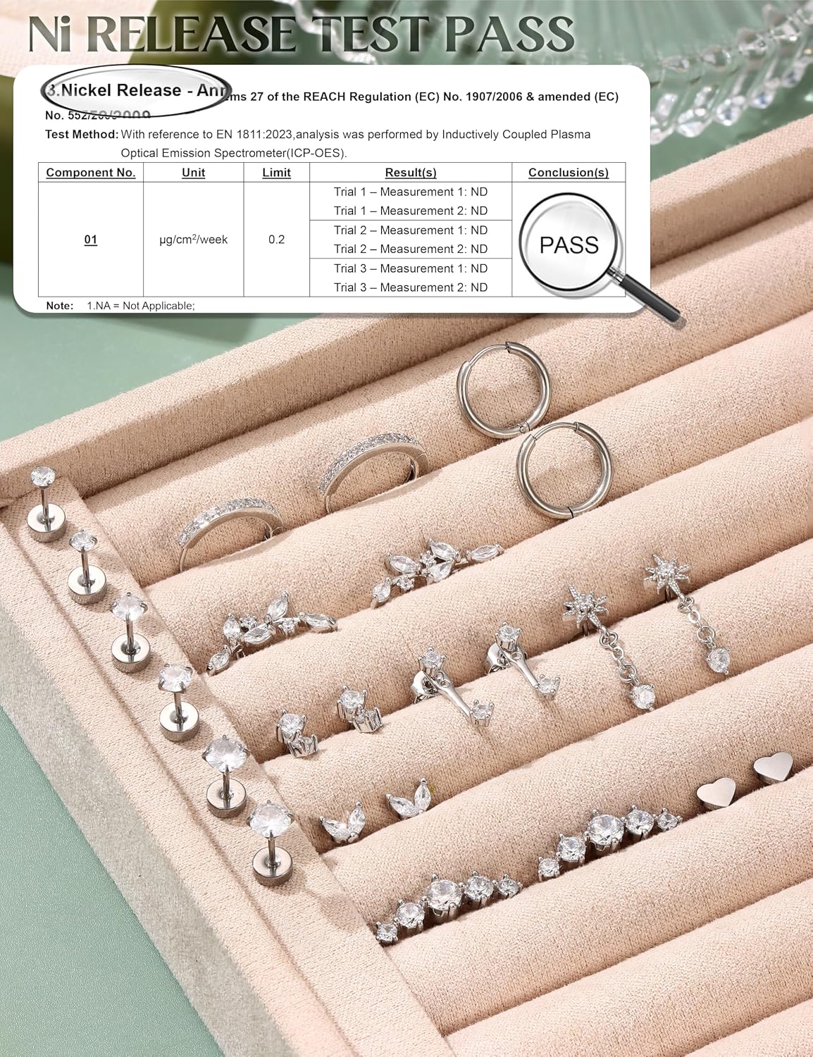 LOLIAS Hypoallergenic Flat Back Earrings-Cartilage Earring Stacks-Surgical Steel Earrings for Sensitive Ears - Small Stainless Steel Flatback Stud Hoop Earring Sets for Helix Tragus Conch Daith Multiple Piercing Jewelry Trendy