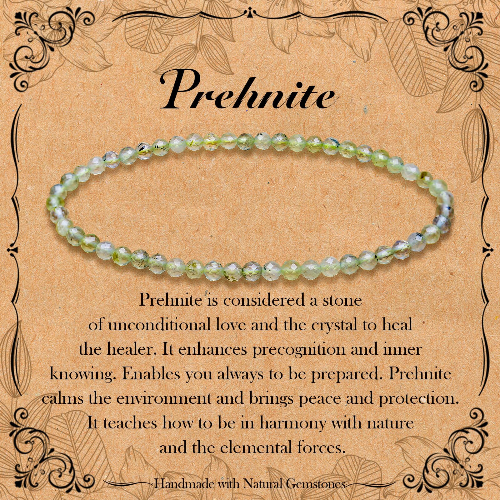 BONNY BOXX Natural Genuine Gemstone Faceted Round Beads Bracelets, 3mm Adjustable Stretchy Tiny Faceted Bracelet, Healing Crystal Reiki Chakra Dainty Jewelry Fashion Gifts